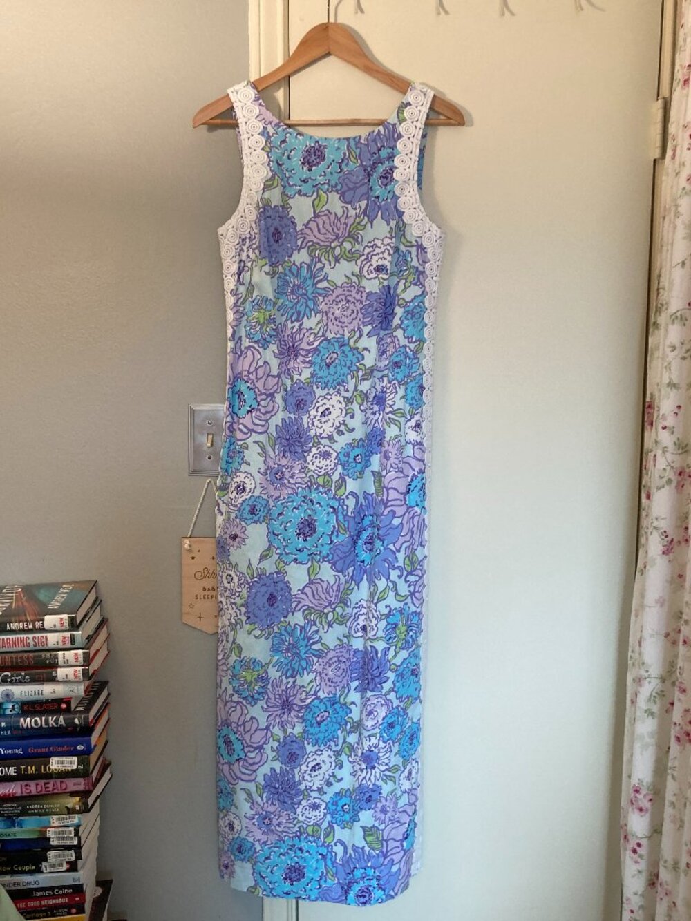 Lilly Pulitzer Marleigh maxi shift dress in let it gogh purple floral, sz. 6 - Picture 3 of 4